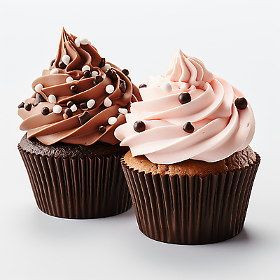 JPG 편집이미지 사람없음 달콤 컵케이크 크림 초코볼 초코맛 초코칩 편집실사 AI포토 AI콘텐츠 케이크 초콜릿 맛 CG 파일형식
