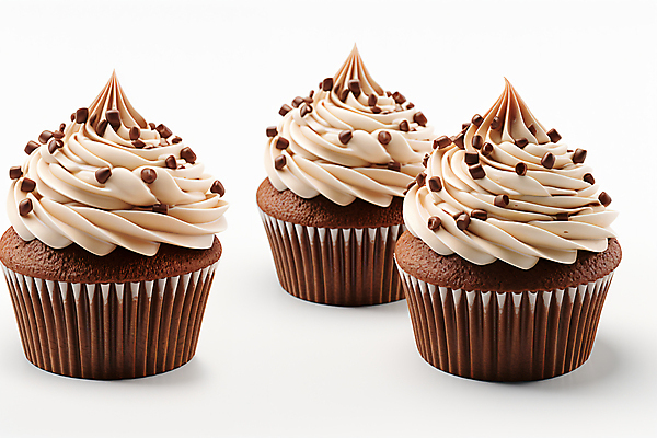 JPG 편집이미지 사람없음 달콤 컵케이크 크림 초코맛 초코칩 편집실사 AI포토 AI콘텐츠 케이크 초콜릿 맛 CG 파일형식