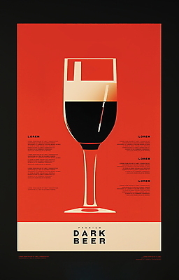 PSD 디자인 포스터 일러스트 맥주 사람없음 빨간색 맥주잔 미니멀 국내일러스트 컬러 술잔 주류 파일형식