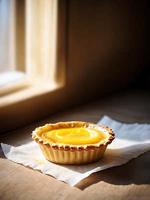 JPG 편집이미지 창문 디저트 사람없음 햇빛 달콤 창가 디지털합성 에그타르트 편집소스 편집실사 AI포토 AI콘텐츠 음식 태양 맛 CG 타르트 파일형식