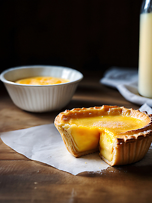 JPG 편집이미지 디저트 사람없음 달콤 디지털합성 에그타르트 편집소스 편집실사 AI포토 AI콘텐츠 음식 맛 CG 타르트 파일형식