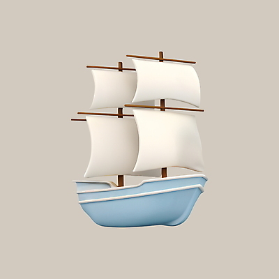 PSD 아이콘 여행 휴가 항해 사람없음 3D아이콘 3D 디지털합성 선박 수상교통 배_교통 파일형식