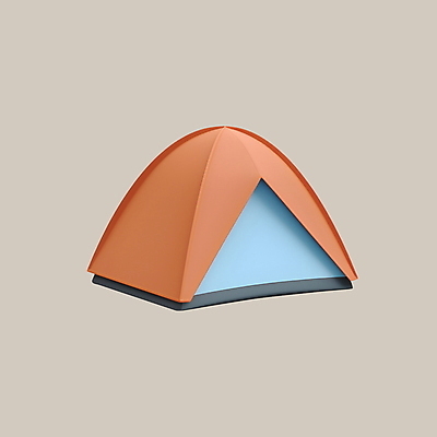 PSD 아이콘 여행 휴가 텐트 사람없음 3D아이콘 3D 디지털합성 숙박 숙소 캠핑도구 파일형식