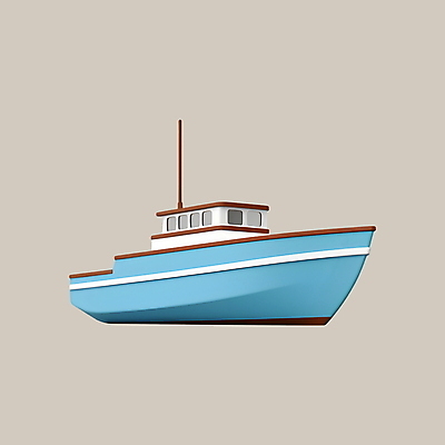 PSD 아이콘 여행 하늘색 휴가 사람없음 3D아이콘 3D 디지털합성 선박 수상교통 파란색 파일형식