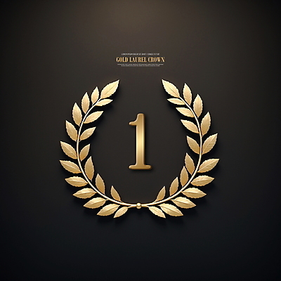 PSD 편집이미지 1 프레임 사람없음 금색 황금 디지털합성 월계관 월계수 편집소스 이미지편집 컬러 파일형식