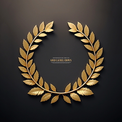 PSD 편집이미지 프레임 사람없음 금색 황금 디지털합성 월계관 월계수 편집소스 이미지편집 컬러 파일형식