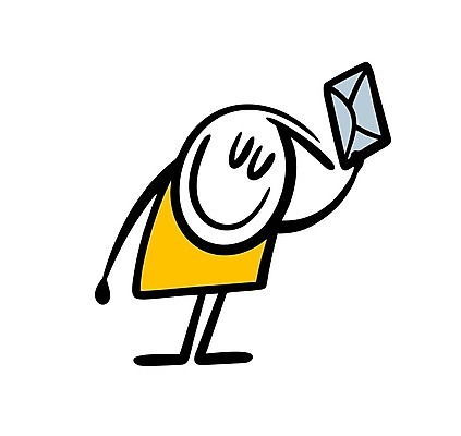 EPS 해외이미지 전신 캐릭터 남자 행복 일러스트 한명 성인 눈감음 편지 주기 심플 정중 성인남자한명만 해외202310 해외일러스트 일러캐릭터 1 감정 컨셉 모션 사람 남자한명만 성인남자만 파일형식 벡터