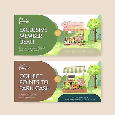 EPS 해외이미지 나무 가로배너 일러스트 사람없음 꽃집 풀숲 채소가게 해외202310 해외일러스트 식물 배너 가로 상점 숲 파일형식 벡터