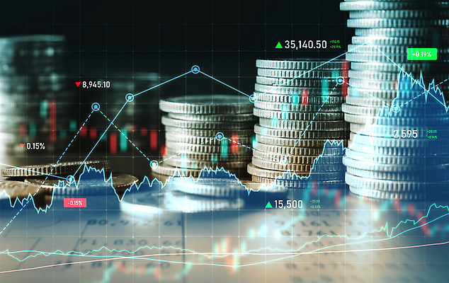 포토 JPG 해외이미지 백그라운드 돈 그래프 사람없음 금융 동전 성장 투자 동전탑 주식표 다중노출 해외202310 해외포토 비즈니스 촬영기법 경제 쌓기 재산 주식 파일형식