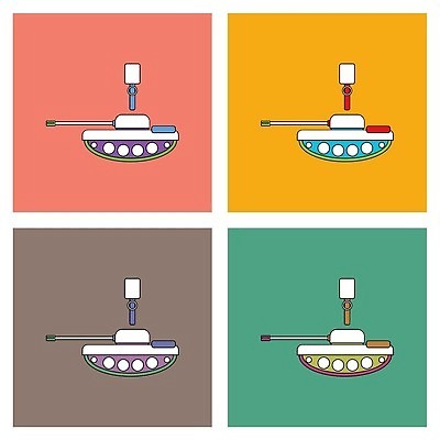 EPS 해외이미지 디자인 실루엣 무기 일러스트 교통시설 군대 기계 장비 플랫 충돌 수집 군용 싸움 전쟁 탱크 육군 팔 대포 기어 수류탄 러시아인 분할 선로 옛날 해외202310 해외일러스트 서양인 교통 모션 촬영기법 신체부위 시설 파일형식 벡터