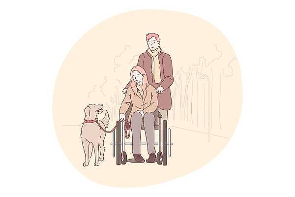 EPS 해외이미지 캐릭터 라이프스타일 디자인 커플 행복 스포츠 컨셉 의자 일러스트 가족 교통시설 건강 안전 사람 앉기 그래픽 세트 산책 환자 도움 바퀴 플랫 개 질병 장애인 만화 수집 휠체어 장애 고립 돌봄 지원 치유 헬프 접근 해외202310 해외일러스트 일러캐릭터 감정 가구 교통 포유류 의학 관계 모션 휴식 생활 시설 파일형식 벡터