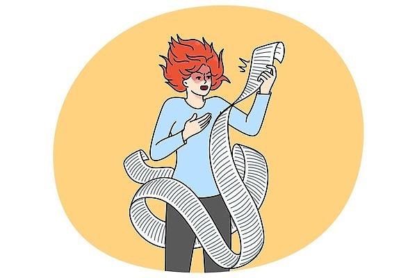 EPS 해외이미지 직업 여자 종이 일러스트 스트레스 피곤 사람 성인 자료 정보 분노 시간 업무 플랫 좌절 계획 고장 불안 고객 체크 고민 보고서 그림 문서 윤곽 문제 나쁜 경영 과부하 체크리스트 트러블 목차 벡터 해외202310 해외일러스트 감정 컨셉 비즈니스 작업 파일형식