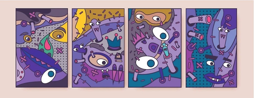 EPS 해외이미지 캐릭터 디자인 배너 아시아 얼굴 나비 곤충 패턴 일러스트 아프리카 추상 새우 뼈 골격 이야기 개구리 어류 가면 미술 사람 그래픽 장식 컬러풀 장난감 머리 일본 게 껍질 죽음 뱀 바이러스 낙서 유령 만화 인도인 문신 그림 브라질 부족 몬스터 변태 소셜 해골모형 벡터 해외202310 해외일러스트 일러캐릭터 외국인 동물 나라 컬러 컨셉 무늬 파충류 문화예술 갑각류 양서류 동양인 신체부위 모형 수중동물 남아메리카 파일형식