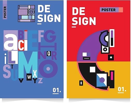 EPS 해외이미지 도형 알파벳 포스터 백그라운드 일러스트 추상 타이포그라피 사람없음 컬러풀 화려 해외202310 해외일러스트 문자 영어 컬러 컨셉 무늬 파일형식 벡터