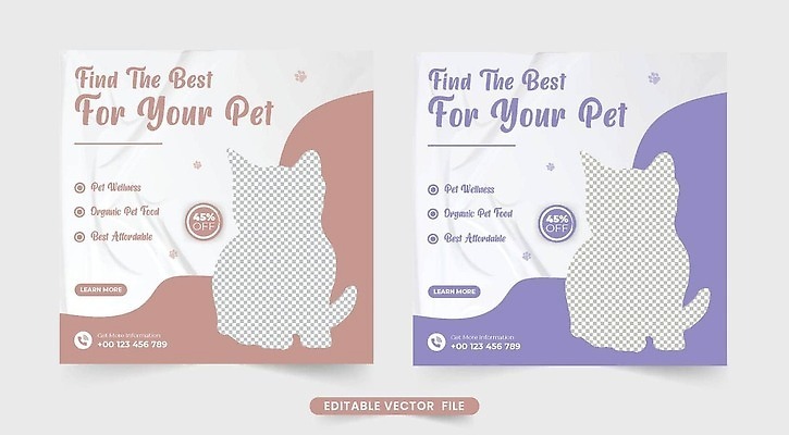 EPS 해외이미지 동물 템플릿 디자인 배너 일러스트 반려동물 뷰티 가축 승진 수의사 몸단장 마케팅 입양 벡터 해외202310 해외일러스트 의사 파일형식