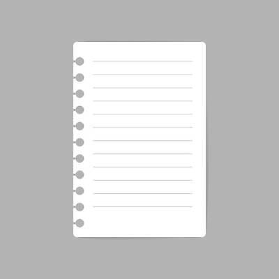 EPS 해외이미지 템플릿 교육 종이 일러스트 비즈니스 학교 나선형 그림자 스터디 사무실 쪽지 공책 줄무늬 공백 회색 흰색 주름 메시지 편지지 대학교 문서 페이지 공지사항 시트 엘리먼트 벡터 비어있는 해외202310 해외일러스트 컬러 무늬 문구용품 학습 편지 파일형식