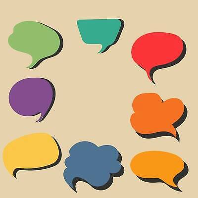 EPS 해외이미지 말풍선 스티커 일러스트 사람없음 컬러풀 엘리먼트 해외202310 해외일러스트 컬러 파일형식 벡터