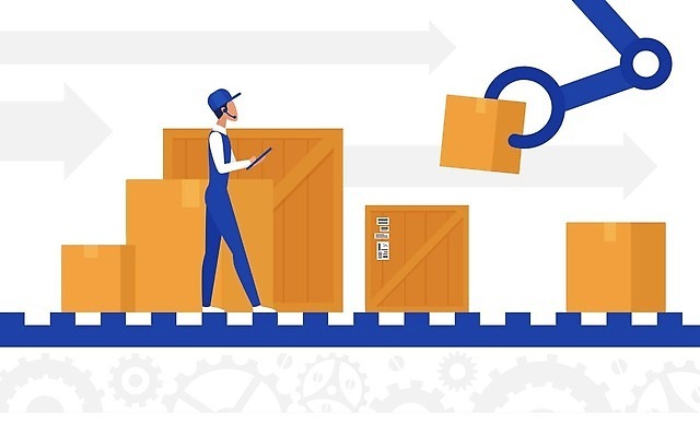 EPS 해외이미지 캐릭터 디자인 산업 선 백그라운드 컨셉 일러스트 비즈니스 공장 모바일 노동자 서기 사람 상자 디지털 화물 벨트 업무 작업 센터 제조 상품 만화 로봇 창고 팔 소매 로딩 방법 분배 운영자 인공 자동 자동화 제어 지능 컨베어밸트 벡터 해외202310 해외일러스트 일러캐릭터 직업 잡화 공업 모션 신체부위 기계 운송업 파일형식