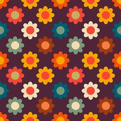 EPS 해외이미지 모양 식물 템플릿 디자인 꽃잎 꽃 백그라운드 꽃무늬 패턴 일러스트 표면 미술 그래픽 장식 세트 컬러풀 봄 60대 인쇄 복고 치수 70대 막자 엘리먼트 히피 많음 벡터 카피스페이스 갈색배경 해외202310 해외일러스트 계절 노년 컬러 컨셉 무늬 문화예술 갈색 공백 파일형식