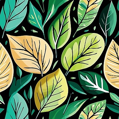 EPS 해외이미지 잎 일러스트 추상 미술 사람없음 보테니컬아트 트로피컬아트 해외202310 해외일러스트 식물 무늬 문화예술 그림 파일형식 벡터