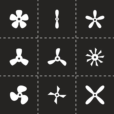 EPS 해외이미지 디자인 바다 일러스트 자동차 바람 그래픽 물 파란색 세트 검은색 힘 에너지 흰색 부채 보트 심볼 프로펠러 환풍기 고립 벡터 해외202310 해외일러스트 자연요소 육상교통 컬러 배_교통 날씨 장비 파일형식