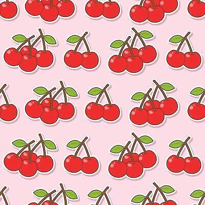 EPS 해외이미지 무료이미지 분홍색 백그라운드 패턴 일러스트 사람없음 빨간색 체리 해외202310 해외일러스트 컬러 무늬 과일 파일형식 벡터 무료콘텐츠