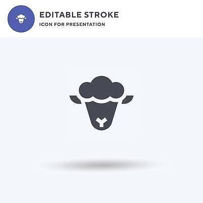 EPS 해외이미지 일러스트 그림자 타이포그라피 사람없음 양 해외202310 해외일러스트 문자 포유류 파일형식 벡터