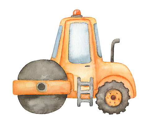 포토 JPG 해외이미지 클립아트 산업 일러스트 교통시설 수채화 미술 소년 사람없음 책 쌓기 기계 놀이방 장비 그리기 수리 아스팔트 롤러 짐차 고립 해외202310 해외일러스트 남자 도로 어린이 교통 모션 자동차 문화예술 시설 파일형식