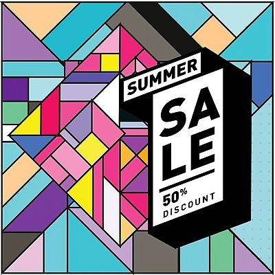 EPS 해외이미지 도형 디자인 선 조각 일러스트 추상 사람없음 컬러풀 세일 기하학 해외202310 해외일러스트 컬러 무늬 파일형식 벡터