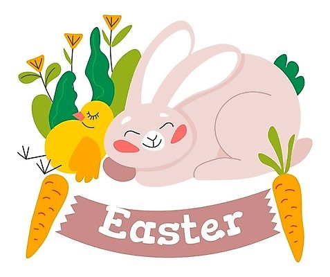 EPS 해외이미지 무료이미지 꽃 일러스트 부활절 병아리 사람없음 당근 토끼 해외202310 해외일러스트 식물 기념일 포유류 조류 뿌리채소 반려동물 파일형식 벡터