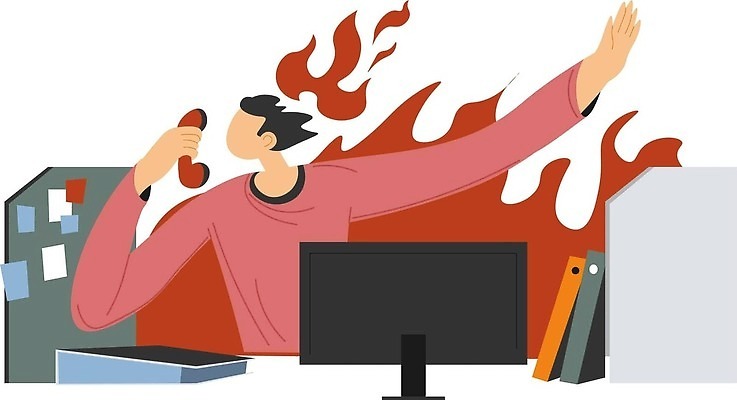 EPS 해외이미지 여자 일러스트 비즈니스 불 한명 들기 상반신 성인 손들기 모니터 외침 분노 전화기 포스트잇 파일 성인여자한명만 해외202310 해외일러스트 자연요소 1 감정 모션 사람 컴퓨터 소리 메모지 여자한명만 성인여자만 파일형식 벡터