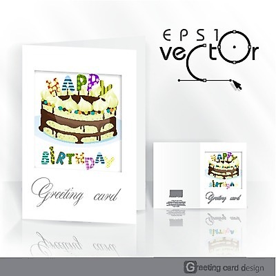 EPS 해외이미지 배너 기념일 행복 일러스트 텍스트 디저트 선물 이벤트 팜플렛 사람없음 파티 케이크 축하 생일 엽서 초대 축하카드 생일축하 생일카드 해외202004 해외일러스트 감정 음식 컨셉 카드_감사 편지 파일형식 벡터