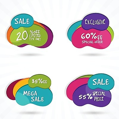 EPS 해외이미지 템플릿 계절 스티커 일러스트 비즈니스 사람없음 쇼핑 세트 컬러풀 꼬리표 라벨 세일 플랫 구매 심볼 쿠폰 가치 온라인 마케팅 특별함 해외202004 해외일러스트 컬러 컨셉 프레임 파일형식 벡터