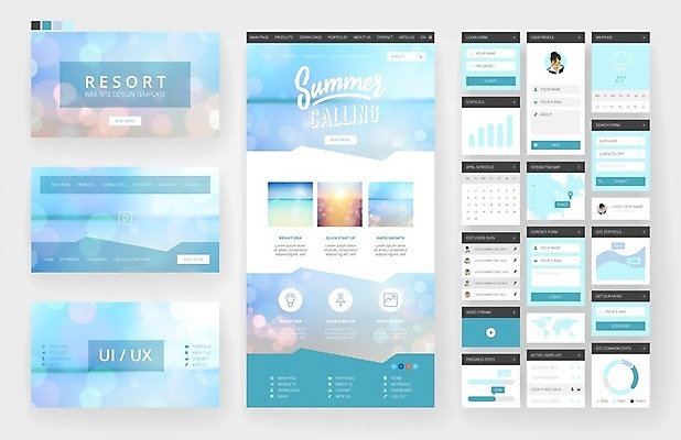 EPS 해외이미지 템플릿 디자인 바다 여행 지도 인터넷 일러스트 비즈니스 하늘 모바일 휴가 사람없음 그래픽 여름 세트 세계 햇빛 태양 웹 플랫 메뉴 휴양지 레이아웃 페이지 UI 인터페이스 해외202004 해외일러스트 자연요소 계절 장소 파일형식 벡터