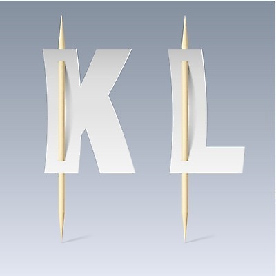 EPS 해외이미지 알파벳 종이 일러스트 회색배경 대문자 사람없음 K L 이쑤시개 뚫기 해외202004 해외일러스트 영어 백그라운드 모션 회색 파일형식 벡터