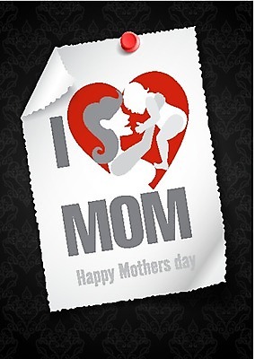 EPS 해외이미지 여자 행복 일러스트 가족 사랑 성인 두명 하트 축하 아기 어머니의날 해외202004 해외일러스트 모양 기념일 감정 컨셉 관계 사람 미국문화 파일형식 벡터