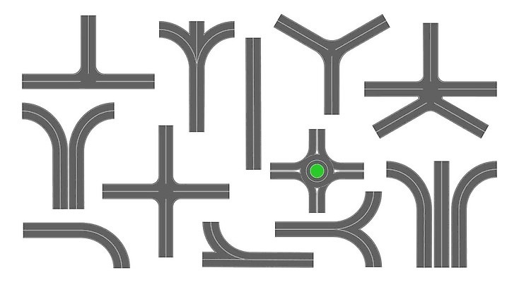 EPS 해외이미지 디자인 도로 길 조각 여행 포크 지도 무늬 일러스트 부분 거리 세트 운전 도시 원형 고속도로 플랫 모서리 정상 오솔길 아스팔트 수집 교차로 타운 항공촬영 건너기 루트 방법 선로 직진 벡터 해외202310 해외일러스트 도형 식기 뷰포인트 교통시설 모션 파일형식 교통 시설