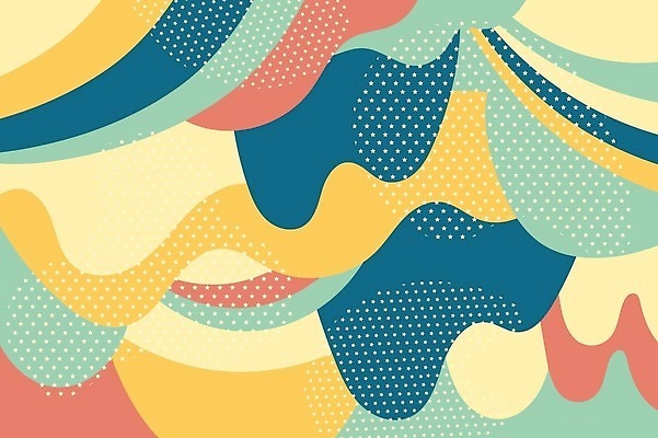 EPS 해외이미지 디자인 배너 포스터 음악 파도 백그라운드 컨셉 패턴 일러스트 벽지 추상 창조 미술 그래픽 컬러풀 유행 도시 낙서 질감 복고 펑키 모음 기하학 80대 팝 환각 스타일 벡터 미니멀 해외202310 해외일러스트 노년 바다 컬러 무늬 문화예술 증상 파일형식