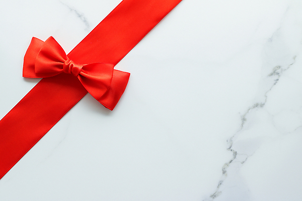 포토 JPG 해외이미지 리본 선 사람없음 빨간색 하이앵글 흰색 대리석 해외202310 해외포토 뷰포인트 컬러 재료 파일형식