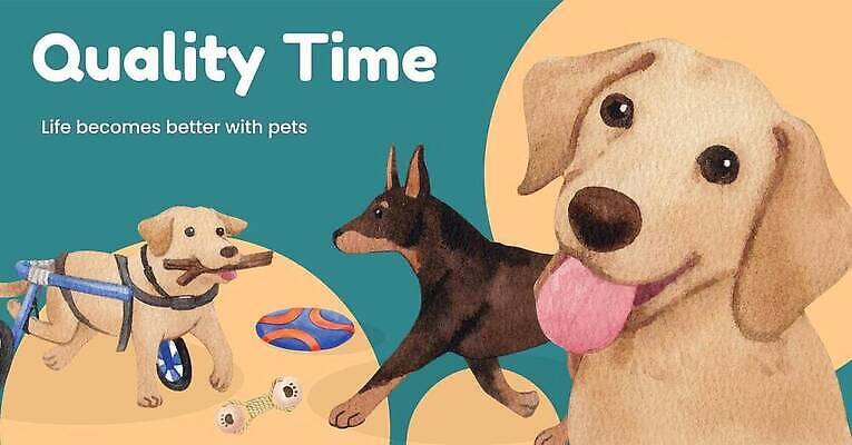 EPS 해외이미지 일러스트 사람없음 강아지 메롱 목줄 원반 장애 해외202310 해외일러스트 스포츠용품 모션 반려동물 개 파일형식 벡터 반려용품