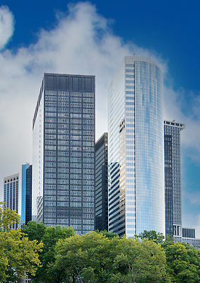 포토 JPG 해외이미지 나무 구름 컬러 건축양식 풍경 사람없음 건물 파란색 도시풍경 일출 탑 고층빌딩 미국 도시 도심 큼 뉴욕 지역 대도시 맨해튼 해외202310 해외포토 자연요소 식물 건축물 건축 북아메리카 빌딩 노을 크기 파일형식