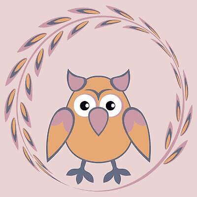 EPS 해외이미지 디자인 어린이 백그라운드 일러스트 조류 내부 책 공책 만화 그림 정사각형 부엉이 엘리먼트 항목 방식 해외202310 해외일러스트 도형 동물 문구용품 사람 파일형식 벡터