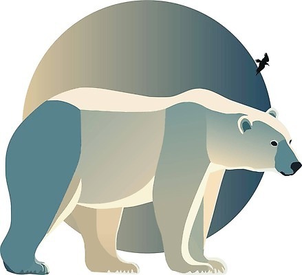 EPS 해외이미지 야생동물 일러스트 사람없음 큼 북극곰 해외202310 해외일러스트 동물 곰 크기 파일형식 벡터