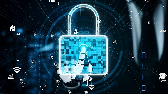 포토 JPG 해외이미지 미래 자물쇠 사람없음 빛 디지털 터치 과학기술 로봇팔 인터넷보안 AI_인공지능 해외202310 해외포토 컨셉 기술 로봇 보안 파일형식