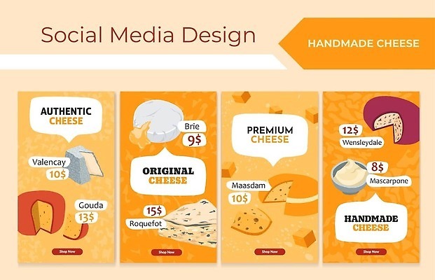 EPS 해외이미지 템플릿 음식 인터넷 일러스트 재료 텍스트 모바일 치즈 이야기 세트 유행 세일 상점 웹 거래 발표 시장 맛 상품 가격 수집 크림 사인 에코 소매 승진 마케팅 소셜 소셜미디어 엘리먼트 크림치즈 특별함 핸드메이드 벡터 제의 해외202310 해외일러스트 컨셉 유제품 환경 파일형식