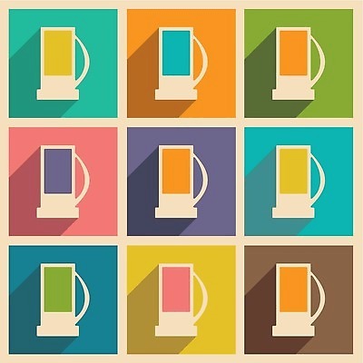 EPS 해외이미지 모델 디자인 백그라운드 일러스트 모바일 아이디어 그림자 숫자 유행 10 플랫 역 어플리케이션 휘발유 오브젝트 사인 그림 연료 가스 펌프 구성 마케팅 방법 소셜 스타일 해외202310 해외일러스트 문자 컨셉 교통시설 석유 파일형식 벡터