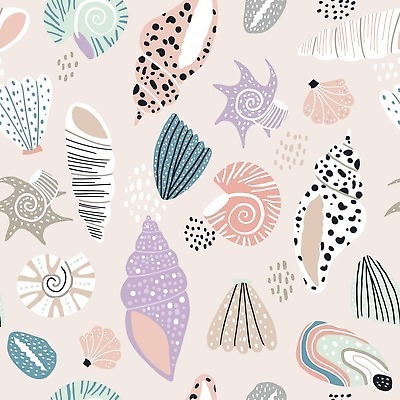 EPS 해외이미지 템플릿 디자인 옷 바다 컬러 백그라운드 패턴 일러스트 자연 벽지 추상 조개 그래픽 장식 모래사장 유행 수확 껍질 직물 우아함 낙서 인쇄 질감 손그림 내추럴 엘리먼트 특별함 파스텔톤 포장소품 벡터 반복 해외202310 해외일러스트 컨셉 무늬 농업 포장 어패류 오브젝트 생태계 포장재료 파일형식