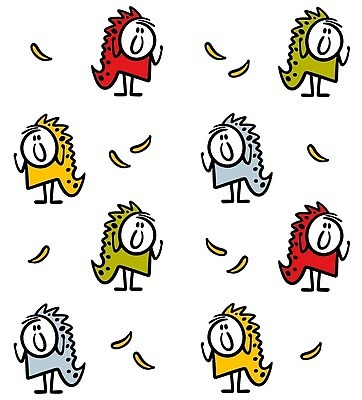 EPS 해외이미지 전신 캐릭터 남자 패턴 일러스트 여러명 성인 공룡 심플 인형탈 남자만 해외202310 해외일러스트 일러캐릭터 다수 무늬 파충류 사람 탈 파일형식 벡터