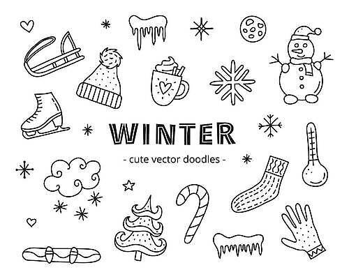 EPS 해외이미지 나무 음료 장갑 크리스마스 일러스트 눈사람 양말 눈꽃 털모자 흑백 사람없음 크리스마스트리 쿠키 스노우보드 온도계 썰매 지팡이사탕 해외202310 해외일러스트 피겨화 식물 모자_잡화 잡화 기념일 신발 디저트 눈_날씨 촬영기법 사탕 보드_스포츠 파일형식 벡터