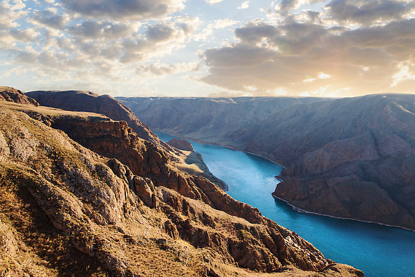 포토 JPG 해외이미지 여행 자연 산 사람없음 물 강 뷰티 골짜기 스텝 카자흐스탄 알마티 해외202310 해외포토 자연요소 아시아 생태계 파일형식
